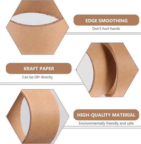 Vista 4 de Tubo de cartón marrón, 20 unidades, tubos de papel kraft para manualidades, rollos de cartón de extremo abierto, suministros de pintura para niños