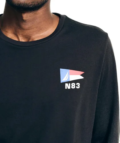 Vista 3 de Nautica Camiseta estampada de manga larga para hombre