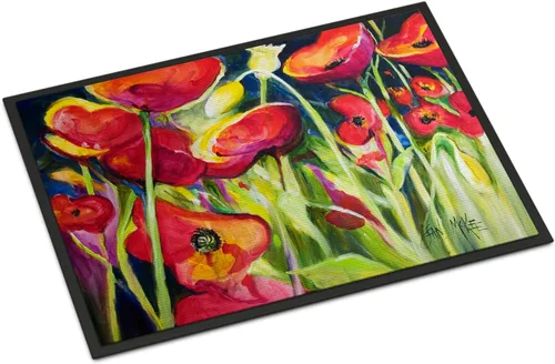 Vista 83 de Caroline's Treasures JMK1017JMAT - Tapete de caza de rana garza azul, 24 x 36 pulgadas, tapete para puerta delantera, interior y exterior