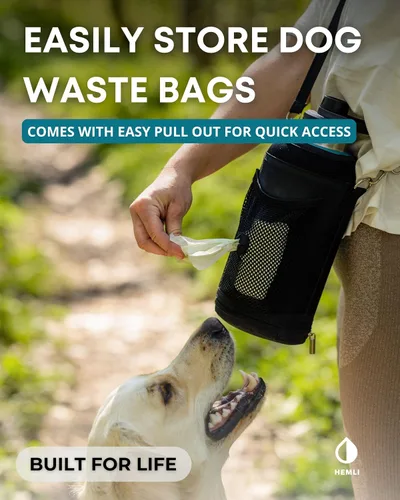 Vista 8 de Botella de agua para perros, botella de agua de viaje aislada para perros, dispensador de botellas de agua para mascotas de acero inoxidable