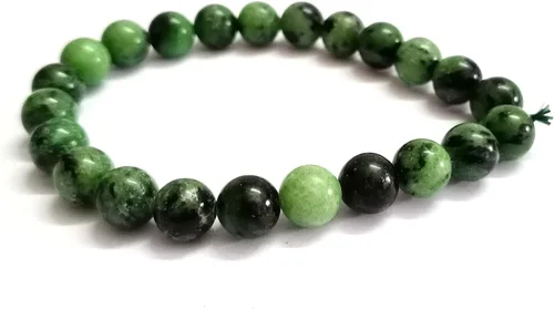 Vista 8 de Jet International New Round Beads Stretch Bracelet Natural Genuine Gift
