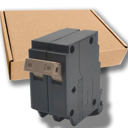 Vista 19 de Interruptor de circuito de 15 Amp, 1 polo, tipo de enchufe de 3/4 de pulgada, disyuntor de caja moldeada compatible con centros de carga OEM, 10KA