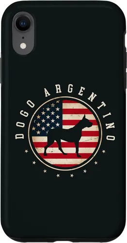 Vista 9 de Funda para iPhone 12 mini Dogo Argentino USA Flag 4 julio para perro mamá papá