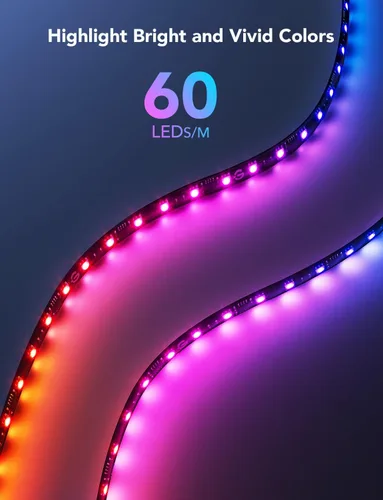 Vista 10 de Govee Luz de juego para monitor G1, retroiluminación LED RGBIC para PC de 27 a 34 pulgadas, luces LED inteligentes para monitores con combinación
