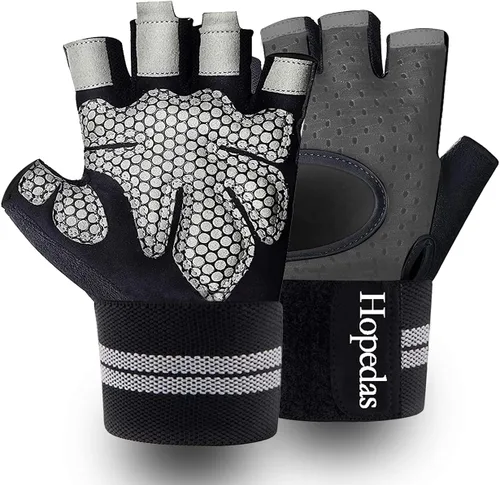 Vista 10 de Workout Gloves Weight Lifting Gloves Palm Support Protection for Men Women, Exercise Gloves Sports for Training, Fitness, Gym