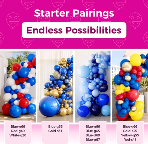 Vista 130 de Bezente Globos Naranjas de Látex para Fiestas - Paquete de 150 Globos de Helio Naranjas Mate Pequeños de 5 Pulgadas para Decoraciones de Fiestas