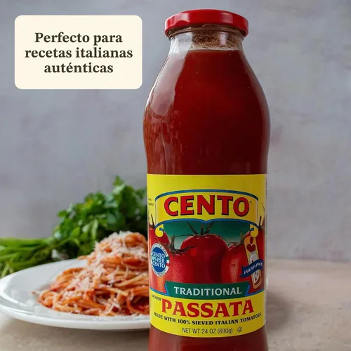 Vista 6 de Cento Puré de tomate Passata, 24 onzas (paquete de 6)