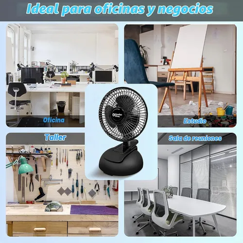Vista 9 de Comfort Zone ventilador con sujetador de 6 pulgadas