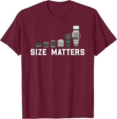 Vista 12 de Photography Camera Lens Size Matter Photographer Shutterbug Camiseta Negro