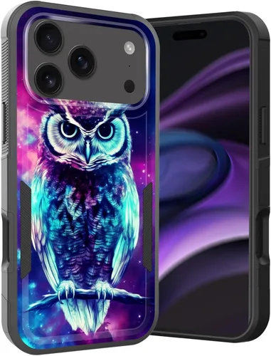 Vista 24 de Funda para iPhone Air, doble capa híbrida resistente resistente a prueba de golpes de policarbonato duro + funda protectora de silicona suave