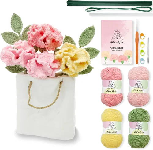 Vista 8 de Lily's Lyric Kit de ganchillo y manualidades Cactus Love Tutorial en video paso a paso para adultos adolescentes Idea de regalo