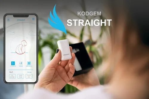Vista 6 de Kodgem Straight Corrector de postura para mujeres y hombres - Entrenador de postura inteligente actualizado - Soporte de enderezador inteligente