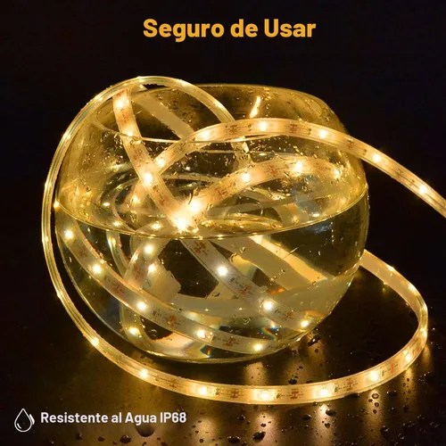 Vista 3 de Tira de la prenda impermeable al aire libre 540 LED de las luces LED Blanco cálido