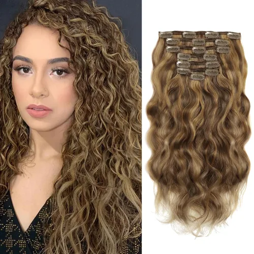 Vista 12 de 3B 3C Anrosa Jerry - Extensiones de cabello humano rizado con clip, 16 Rizado #1B