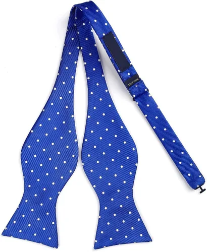 Vista 49 de HISDERN Pajaritas para hombre, diseño de lunares, corbatín y bolsillo cuadrado, clásico, esmoquin de negocios, boda, pajaritas, pañuelo