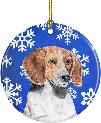 Vista 258 de Caroline's Treasures Cavalier Spaniel - Adorno de cerámica para colgar en el árbol de Navidad, para el hogar, Navidad, fiestas, regalo, 3 pulgadas