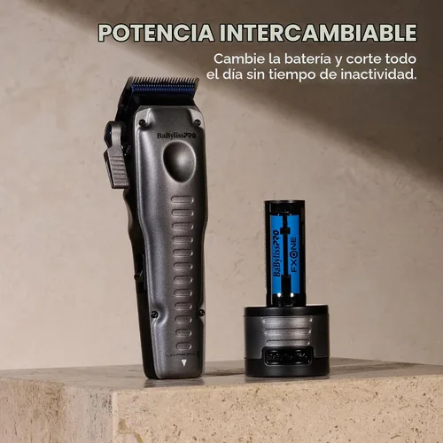 Vista 3 de BaBylissPRO FXONE LO-PROFX - Cortapelos inalámbricos profesionales para hombres con batería intercambiable