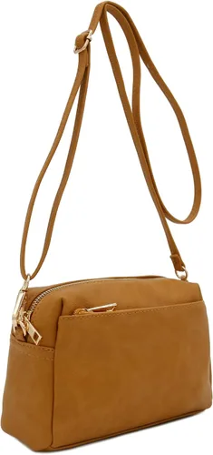 Vista 88 de FashionPuzzle Triple Zip Small Crossbody Bag