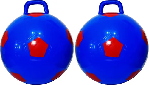 Vista 10 de Pelota saltarina AppleRound Space Hopper con bomba en estilo fútbol, 15 pulgadas / 38 cm de diámetro para edades de 3 a 6 años, rebote de canguro