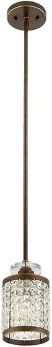 Vista 3 de Livex Lighting 50560-91 Gramercy Mini colgante de 1 luz, níquel cepillado