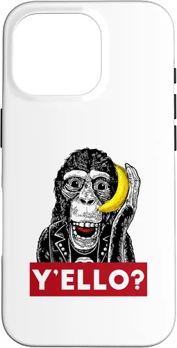 Vista 19 de Funda para iPhone 11 Pro Max Y'ello Monkey Calling Funny Supreme Print Case
