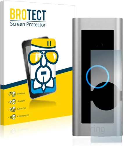 Vista 2 de BROTECT. AirGlass - Protector de pantalla de vidrio para Ring Video Doorbell Pro 2, extra duro, ultraligero