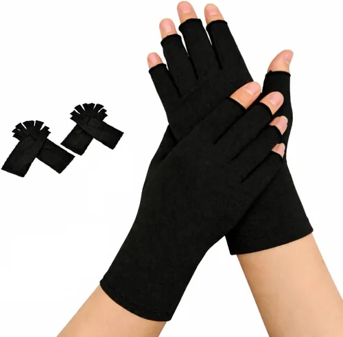 Vista 16 de Doctor Developed Compression Gloves for Women and Men, Open-Finger Arthritis Gloves, Typing Gloves, Arthritis & Carpal Tunnel