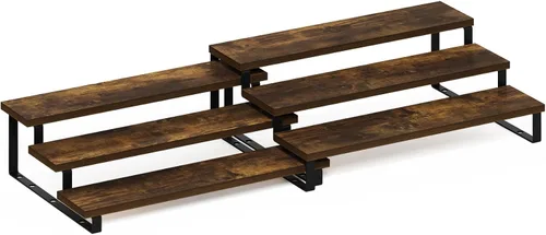 Vista 73 de Furinno Turn-N-Tube Organizador de encimera de cocina, estante organizador de encimera de esquina de 2 niveles, estante esquinero, para cocina