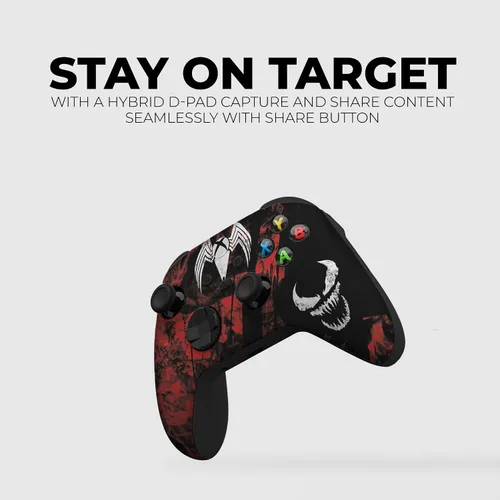 Vista 5 de DreamController Carnage Custom X-box Controller Wireless compatible with X-box OneX-box Series XS Proudly Customized in USA with Permanent HYDRO-DIP