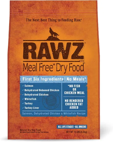 Vista 9 de Rawz Alimento seco para perros sin comidas (3.5 libras, pollo y pavo)