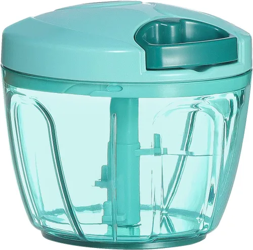 Vista 17 de Ourokhome Procesado manual de alimentos, picador de verduras portátil, rápido y con cuerda, para pequeñas cocinas, para ajo, cebolla, jengibre
