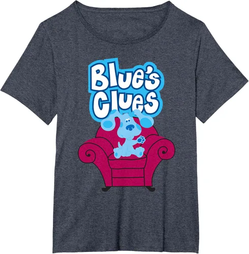 Vista 60 de Camiseta Blue's Clues On Red Sofa Negro