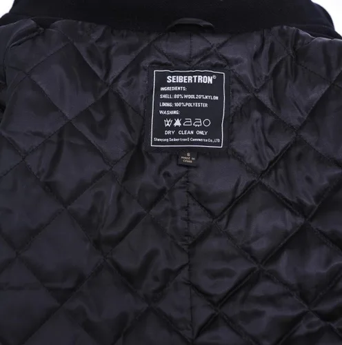 Vista 5 de Seibertron Abrigo de lana para hombre US Navy Tipo 80% Lana USN Pea Coat