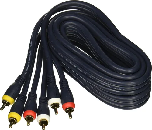 Vista 12 de STEREN Cable RCA de audio para automóvil, cables RCA, cable de subwoofer RCA, proyector de cine en casa RCA, proyector RCA, cables de audio y video