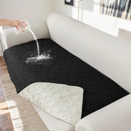 Vista 21 de Genina Juego de 2 Fundas de Reposabrazos para Sofá 100% Impermeables, Fundas para Reposabrazos de Sofá, Sillón, Protectores Antideslizantes
