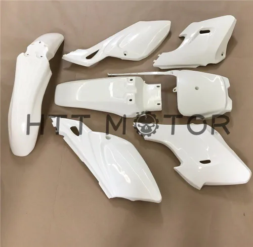 Vista 2 de XKMT-7 PCs - Kits de cubierta de carenado de plástico blanco compatible con Baja Dirt Runner 125 [B076XX97XH]