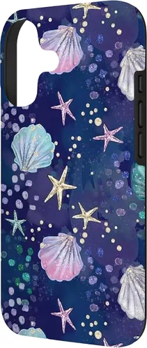 Vista 2 de Summer Aesthetic Seashell Purple Ocean Case for iPhone 17