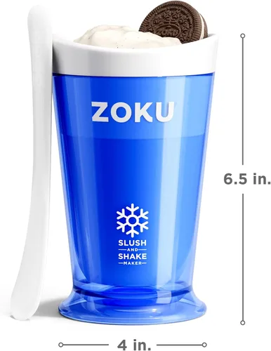 Vista 3 de Fábrica de batidos Zoku Slush y Shake Maker, color naranja, Casual, talla única , Azul