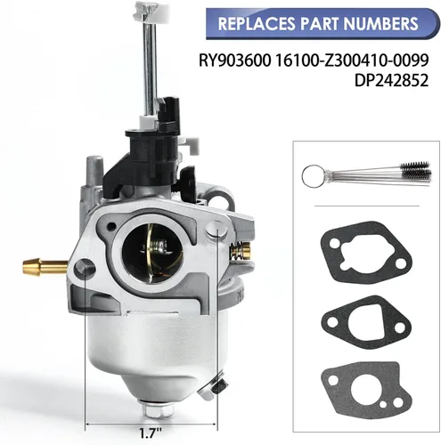 Vista 2 de RY903600 Carburador para Ryobi 3600 4500 W Inverter Generator 212cc Carb Reemplazar Homelite 16100-Z300410-0099 DP242852
