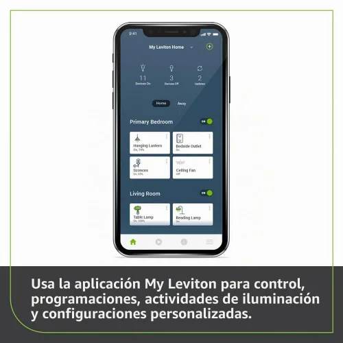 Vista 4 de Leviton DN15S-1RW - Interruptor inteligente no neutro, color blanco