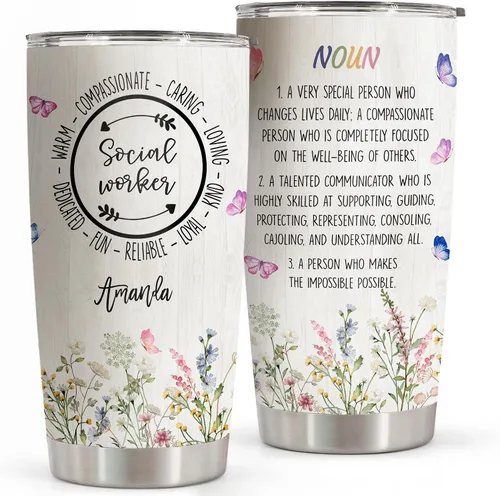 Vista 6 de Regalos personalizados para mujer jefa, vaso de 20 onzas, los mejores regalos para mujeres, regalos para jefe, regalos para jefe, regalos
