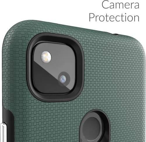 Vista 3 de Crave Dual Guard Pixel 4a - Funda para celular de doble protección para Google Pixel 4a Verde bosque