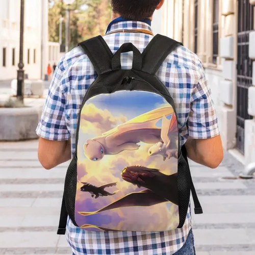 Vista 7 de Mochila de anime de viaje para mujeresniños, mochila informal cómoda, mochila escolar