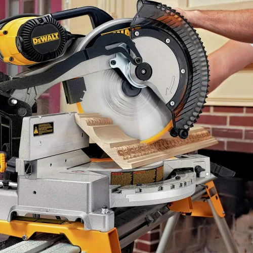 Vista 6 de DEWALT Sierra ingletadora compuesta de 12 pulgadas de doble bisel, 15 amperios (DW716)