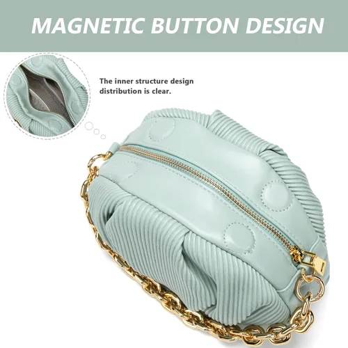 Vista 4 de KingTo Bolso de mano con nudo para mujer, bolso de mano de moda para mujer, bolso ligero