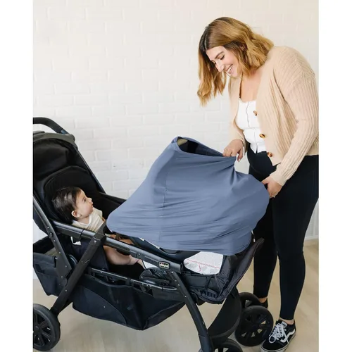 Vista 2 de Konssy Fundas para Asientos de Coche para Bebé - Toldo Multiusos para Asientos de Coche para Bebés, Funda Elástica para Asiento de Coche