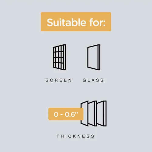 Vista 8 de Hakuna Pets Puerta ultra transparente para mascotas, gatos y perros con cerraduras de 4 vías para pantallas, puertas de vidrio y ventanas de hasta