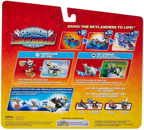 Vista 2 de Skylanders SuperChargers Dual Pack #2: Hurricane Jet-Vac and Jet Stream