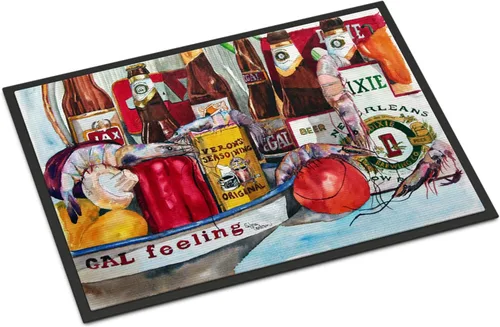 Vista 27 de Caroline's Treasures 1006MAT Pass Bait Shop - Felpudo de 18 x 27 pulgadas, para interiores y exteriores, para entrada, antideslizante, lavable