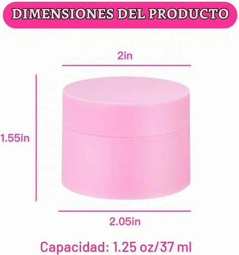 Vista 2 de Envases de plástico,Tarro de loción de plástico con revestimientos Rosa